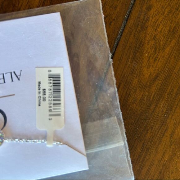 Alex + Ani Heart and Crystal Necklace Silver Chain New with Tags SKU: AA807223SS - Picture 4 of 7